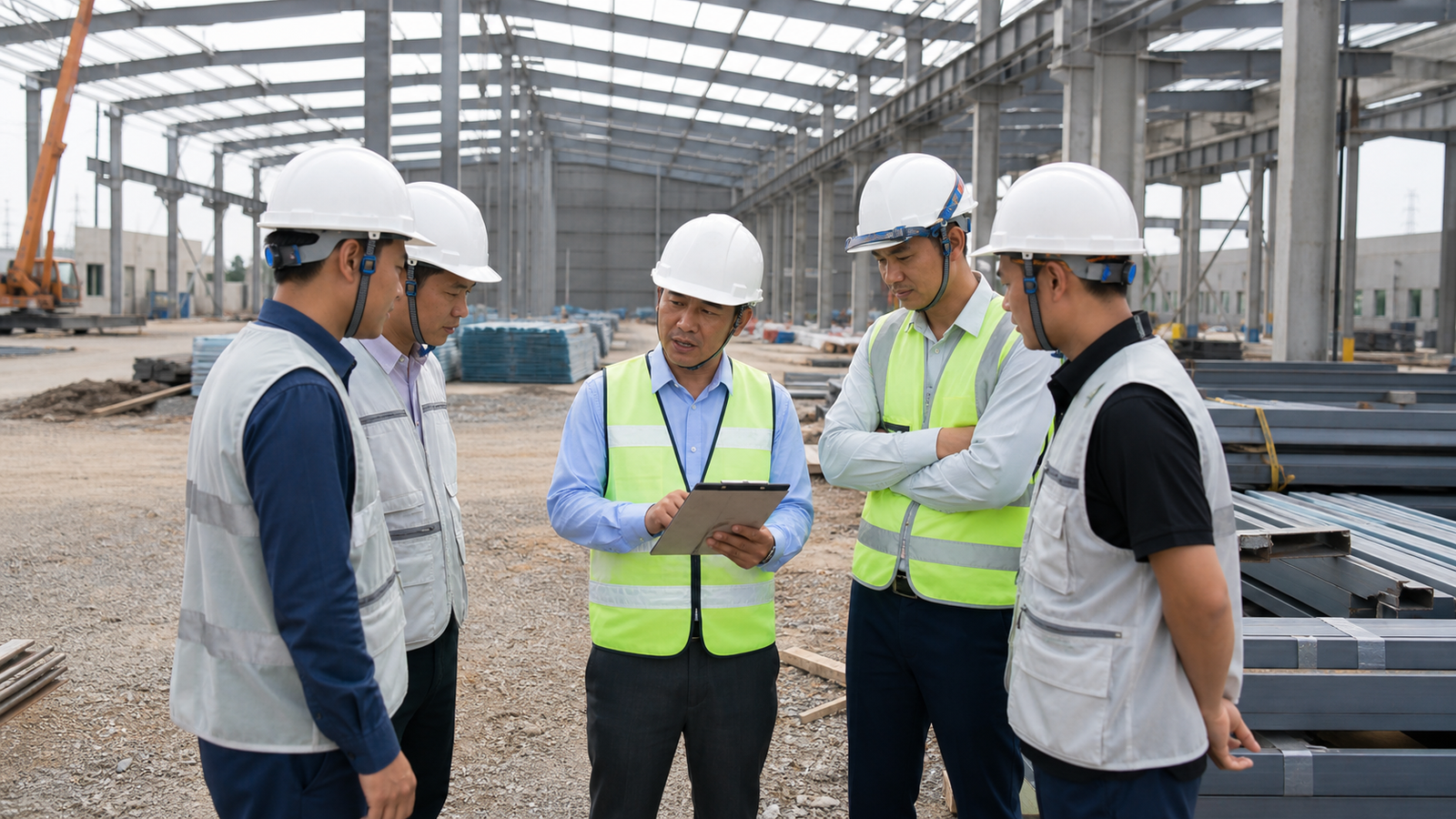 Kiểm soát nguồn lực và tiến độ tại công trường nhà xưởng
