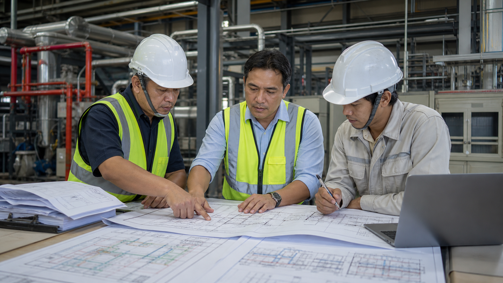 Phối hợp hồ sơ kỹ thuật và hiện trường trong dự án công nghiệp
